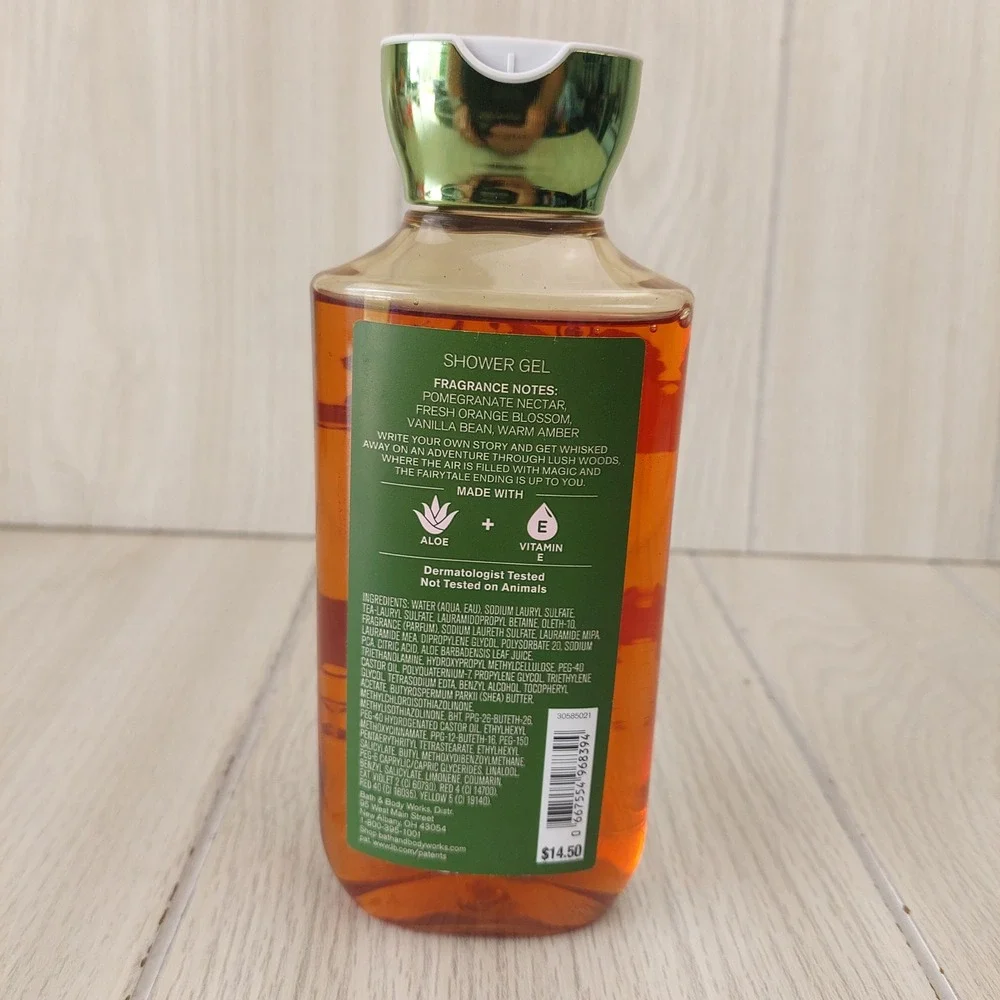 Bath & Body Works Fairytale Shower Gel Unisex 10oz Amber Orange Blossom Aloe E